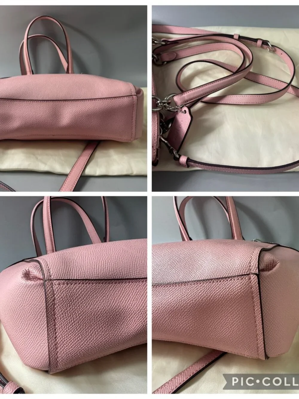 NWOT Authentic Coach F25395 Crossgrain Mini Brooke Carryall- Blush Pink